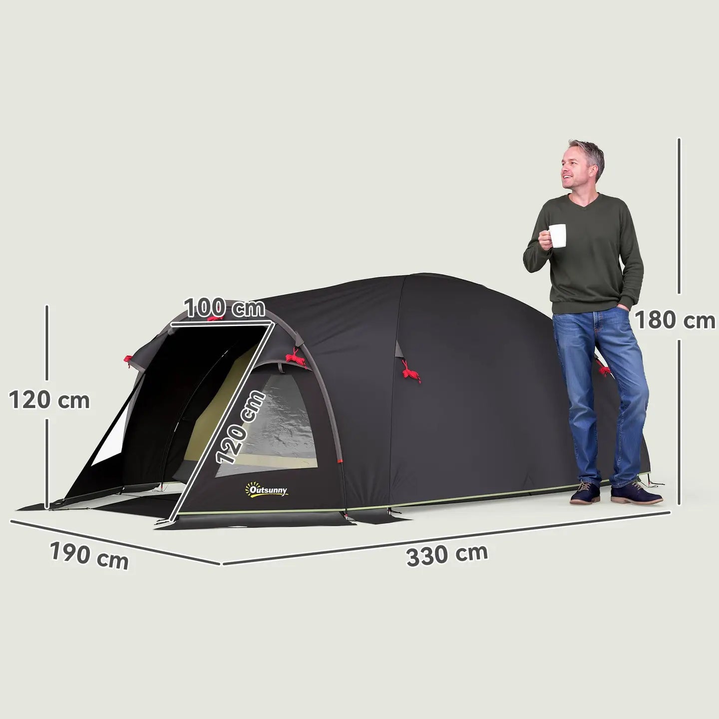 Tente de camping légère pour 2 personnes