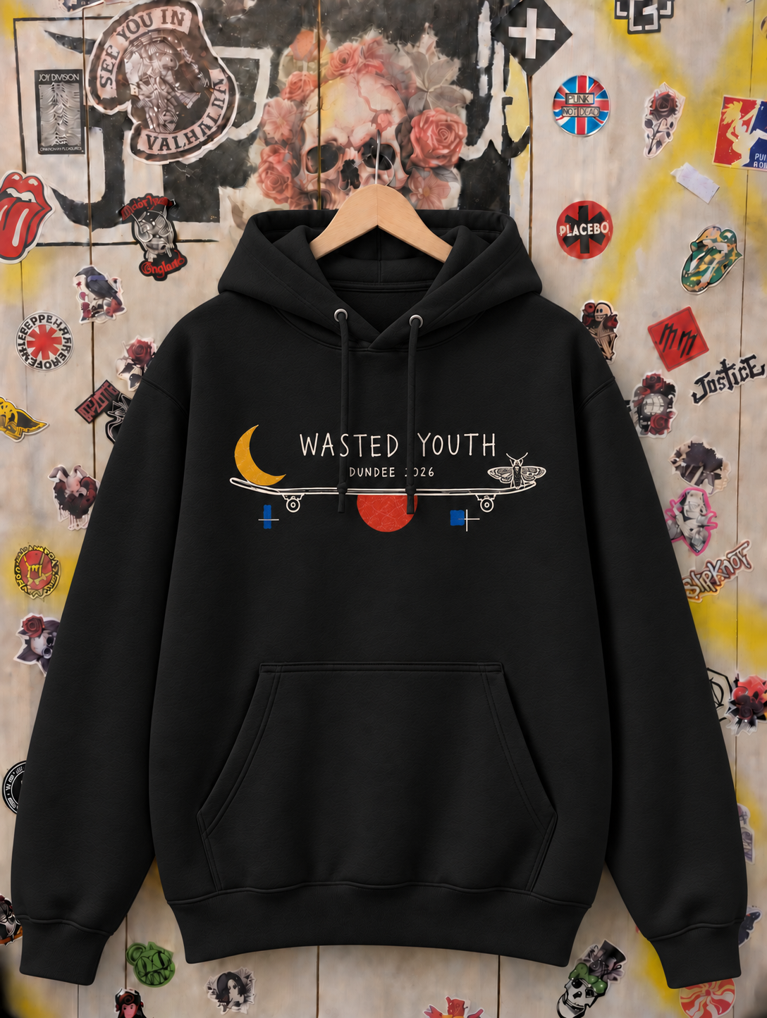 wasted youth skateboard abstract hoodie Wasted Youth