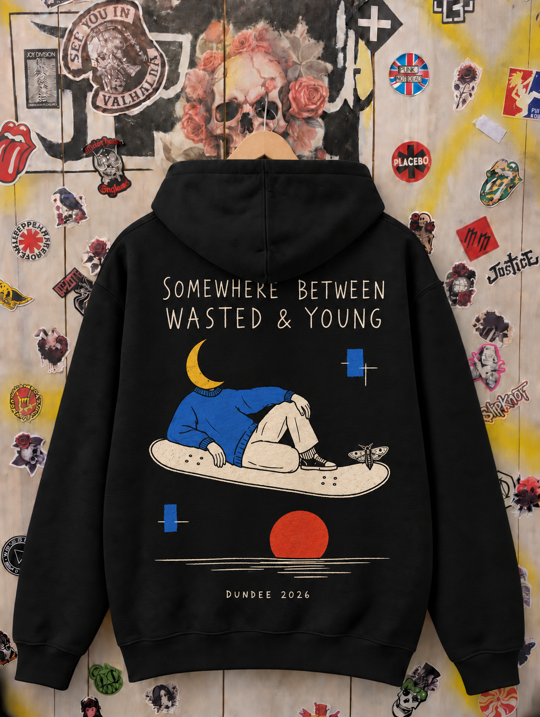 wasted youth skateboard abstract hoodie Wasted Youth