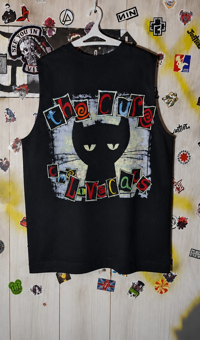 The Cure Black Sleeveless Vest Wasted Youth