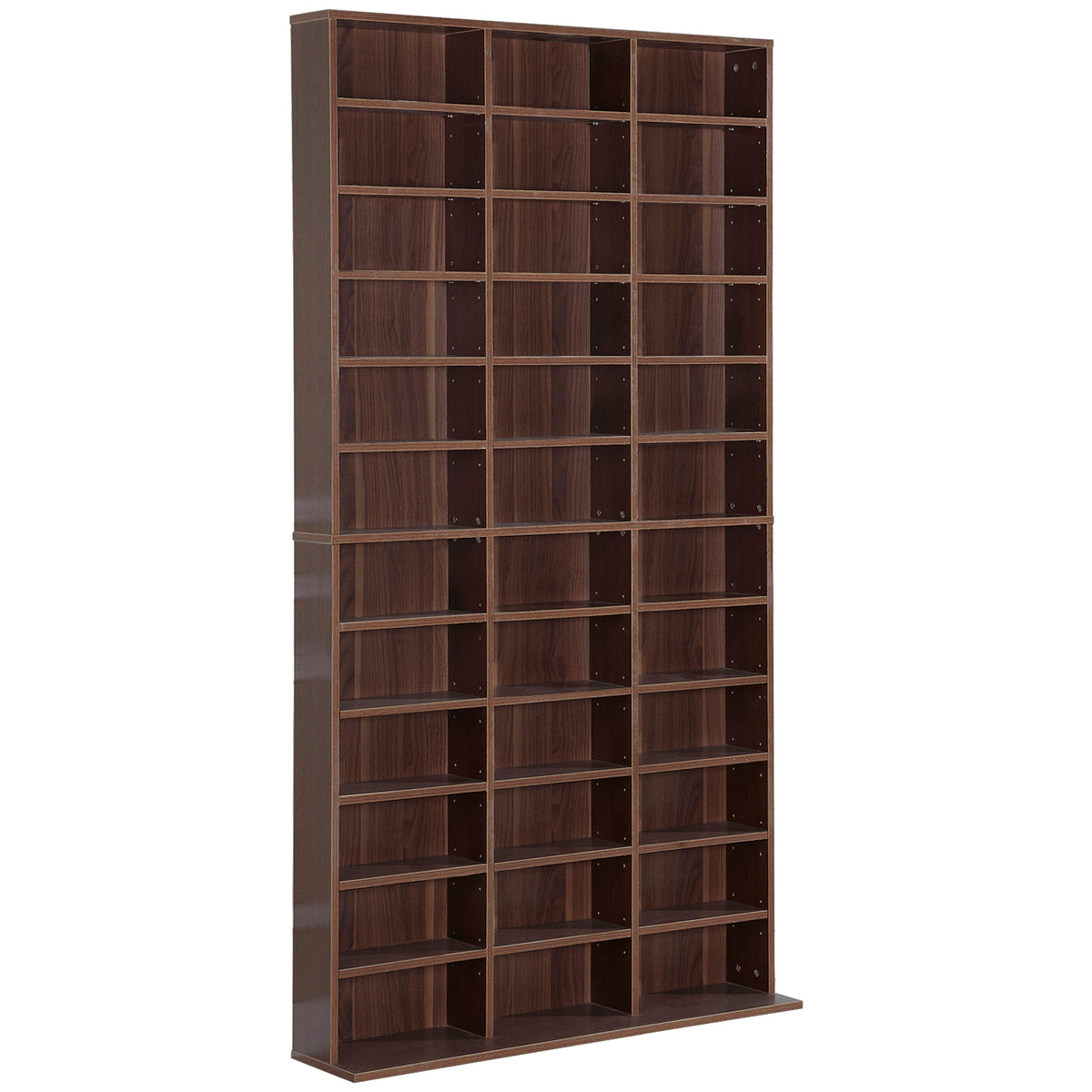 Rangements pour CD et DVD, étagère rangement, capacity max. 1116 CD/528 DVD, 36 compartiments et étagères réglables