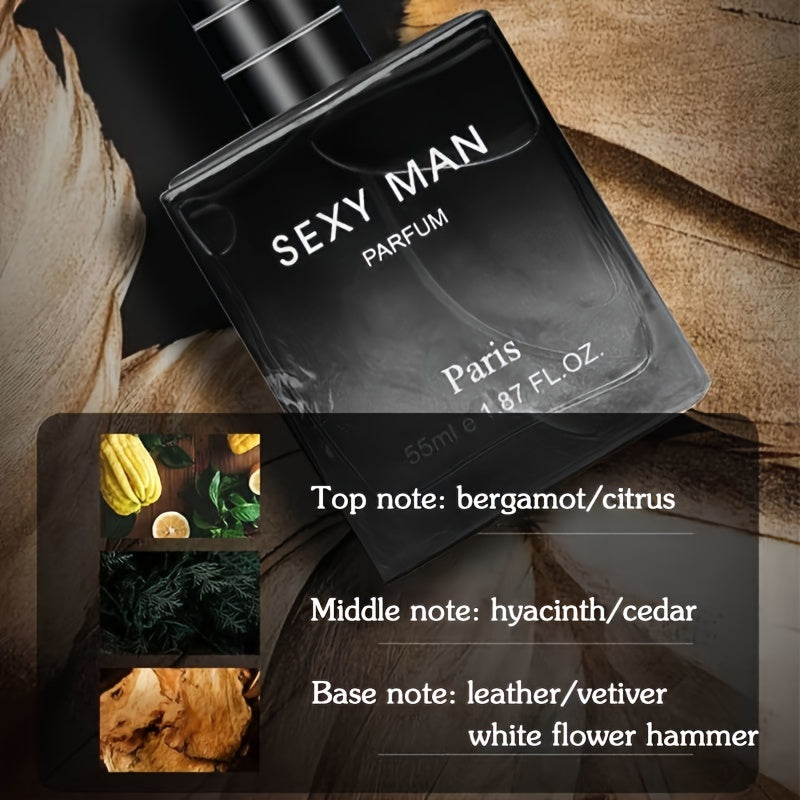 55Ml Eau De Parfum For Men Refreshing Woody Cologne LPT
