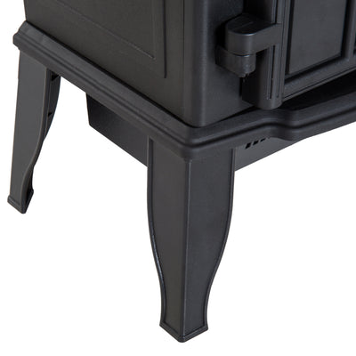 Cheminée électrique sur pied 1000/2000 W, fausse cheminée décorative avec effet flamme LED, protection contre la surchauffe, zone de couverture 15-30 m², noir