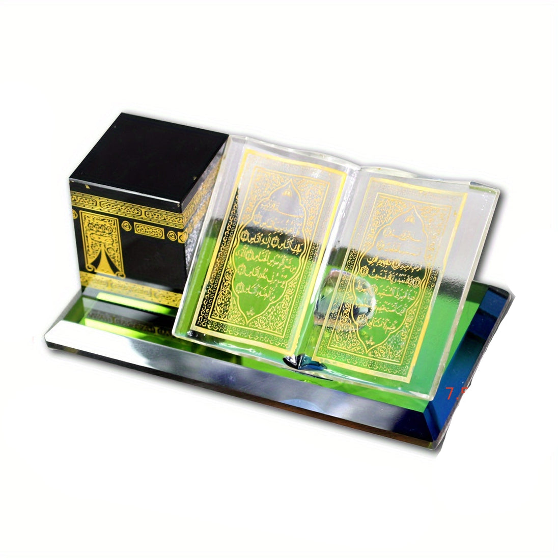Crystal Kaaba Model Religious Tabletop Showpiece LPT