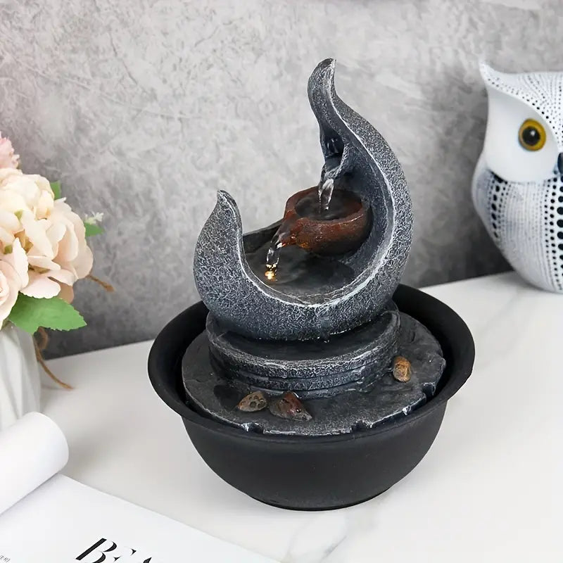 Moon Fountain USB-Powered Tabletop Waterfall Kit CAN