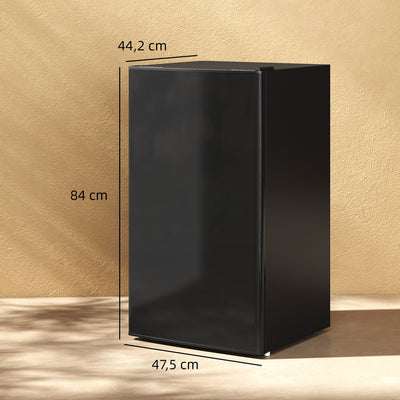 Réfrigérateur congélateur petit réfrigérateur 91 L étagères modulables design sous-comptoir 47,5 x 44,2 x 84 cm noir