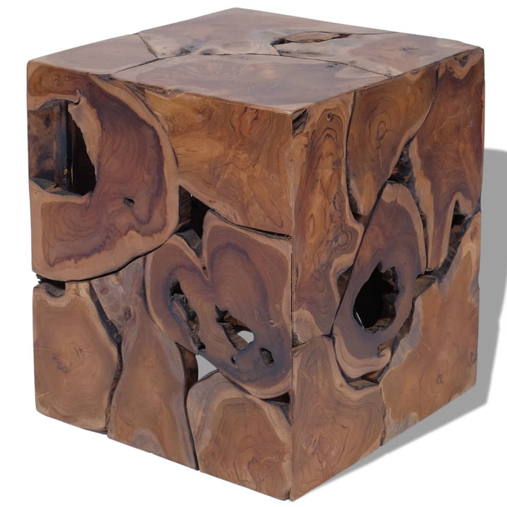 NNEVL Stools 2 pcs Solid Teak