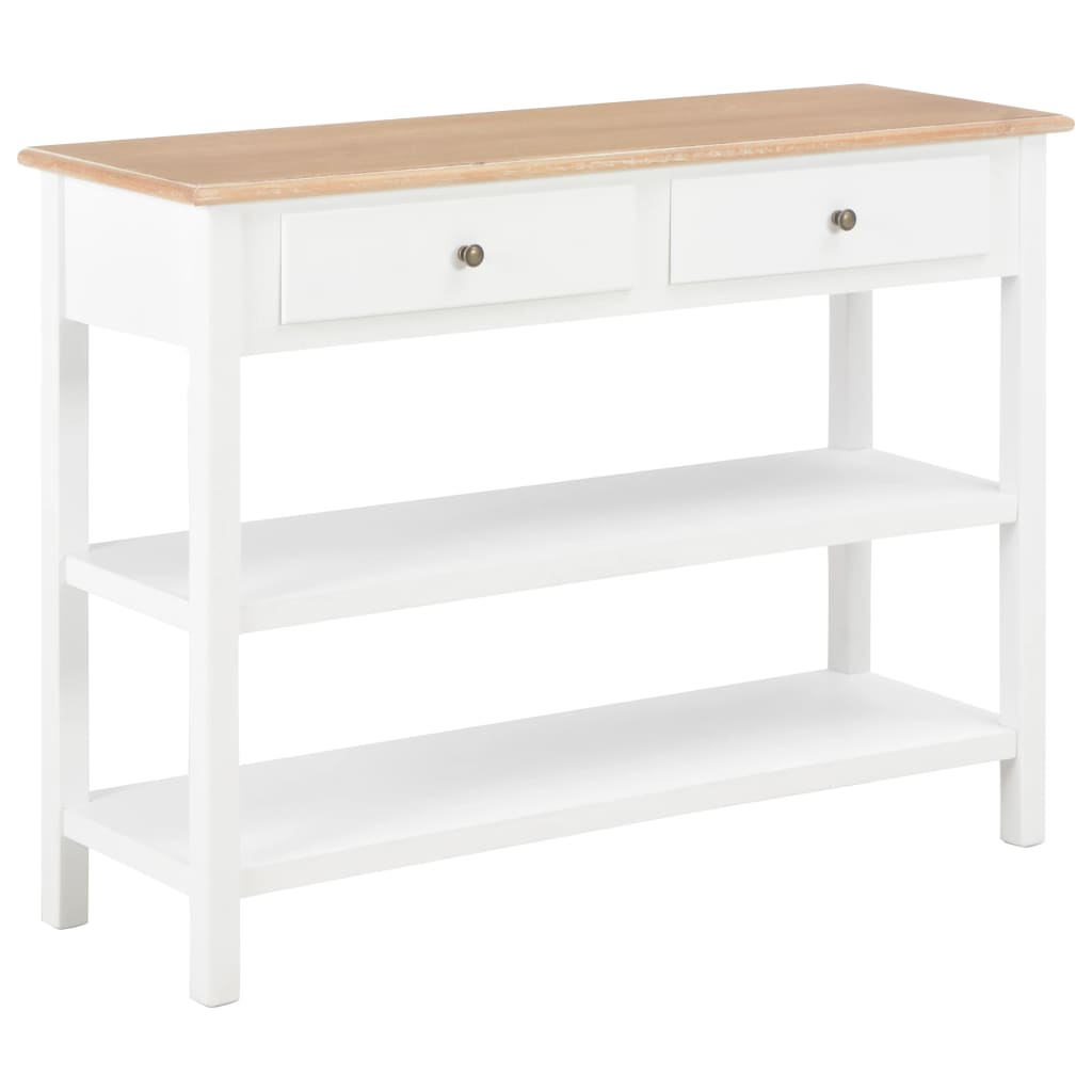 NNEVL Sideboard White 110x35x80 cm MDF