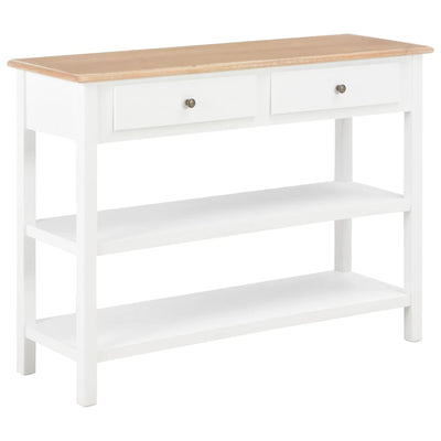NNEVL Sideboard White 110x35x80 cm MDF