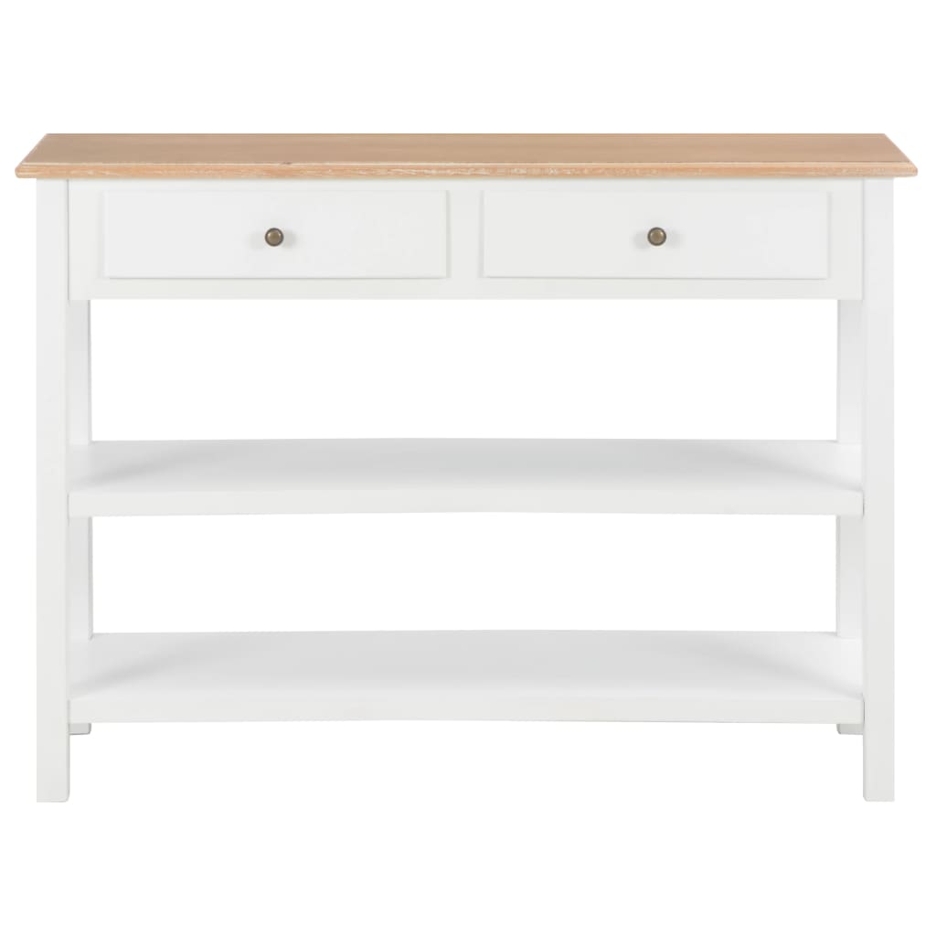 NNEVL Sideboard White 110x35x80 cm MDF