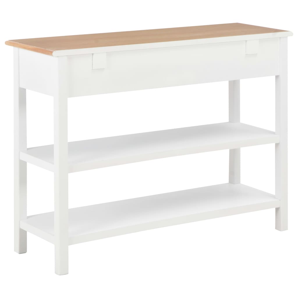 NNEVL Sideboard White 110x35x80 cm MDF
