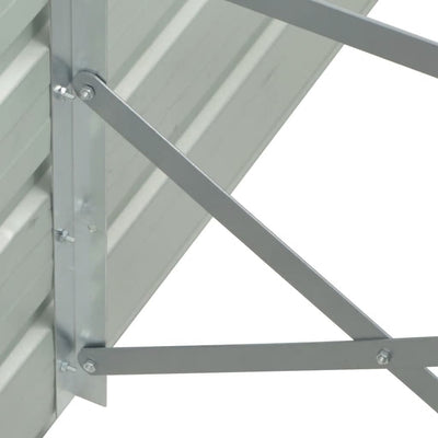 NNEVL Garden Raised Bed Galvanised Steel 600x80x45 cm Grey