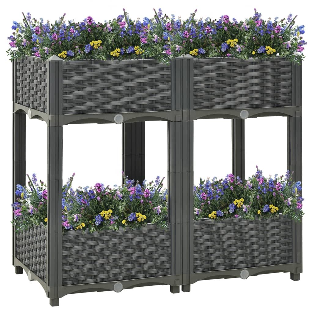 NNEVL Raised Bed 80x40x71 cm Polypropylene