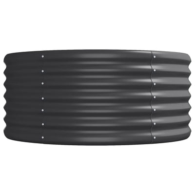 NNEVL Garden Raised Bed Powder-Coated Steel 224x80x36 cm Anthracite