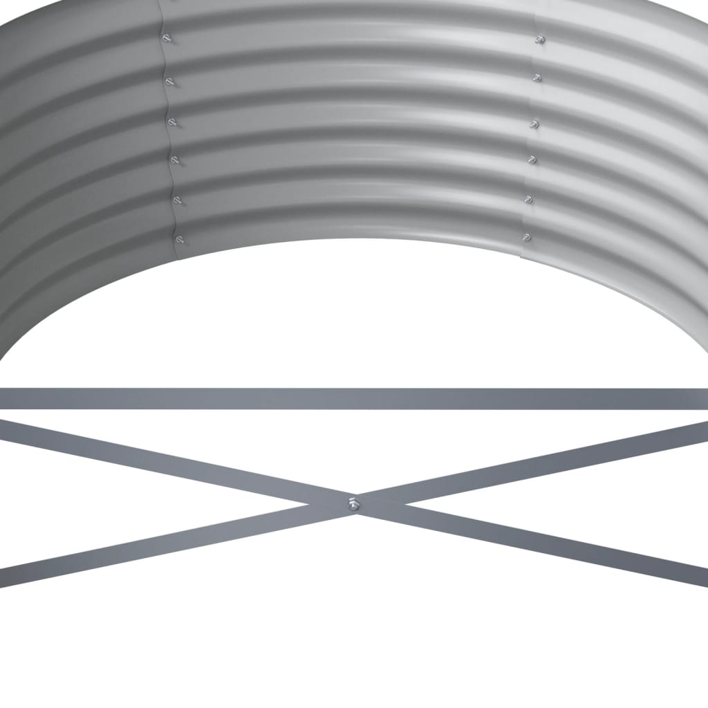 NNEVL Garden Raised Bed Powder-Coated Steel 224x80x36 cm Anthracite