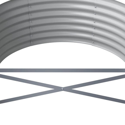 NNEVL Garden Raised Bed Powder-Coated Steel 224x80x36 cm Anthracite