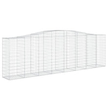 NNEVL Arched Gabion Baskets 4 pcs 400x50x120/140 cm  Galvanised Iron