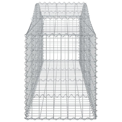 NNEVL Arched Gabion Basket 200x50x60/80 cm Galvanised Iron