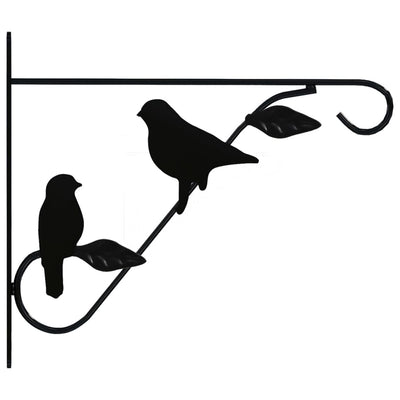 NNEVL Hanging Basket Brackets 4 pcs Black Steel