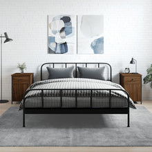 VidaXL Nachtkastjes 2 st 40x42x60 cm bewerkt hout bruin eikenkleur