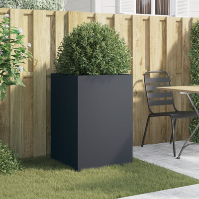 NNEVL Planter Anthracite 52x48x75 cm Steel