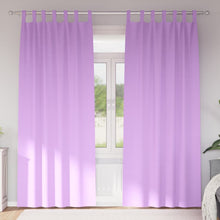 VidaXL Zwart-out gordijnen met ringen 2 st paars 260 x 140 cm