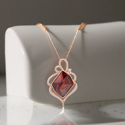 TYRA Collier Plaquée Or Rose 14K