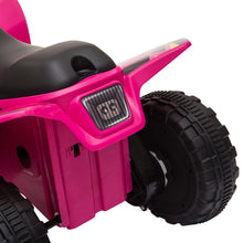 Quad électrique pour enfants 18-36 mois véhicule à batterie 6V avec marche avant et arrière 72 x 40 x 45,5 cm rose