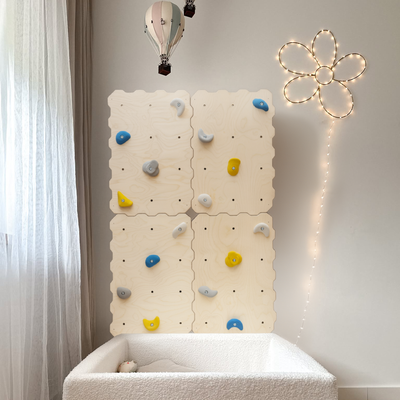 MAMOI® Parete da arrampicata per bambini – set con prese da arrampicata