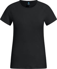 Odlo active light base layer shirt with round neck and short sleeves - women - black - s