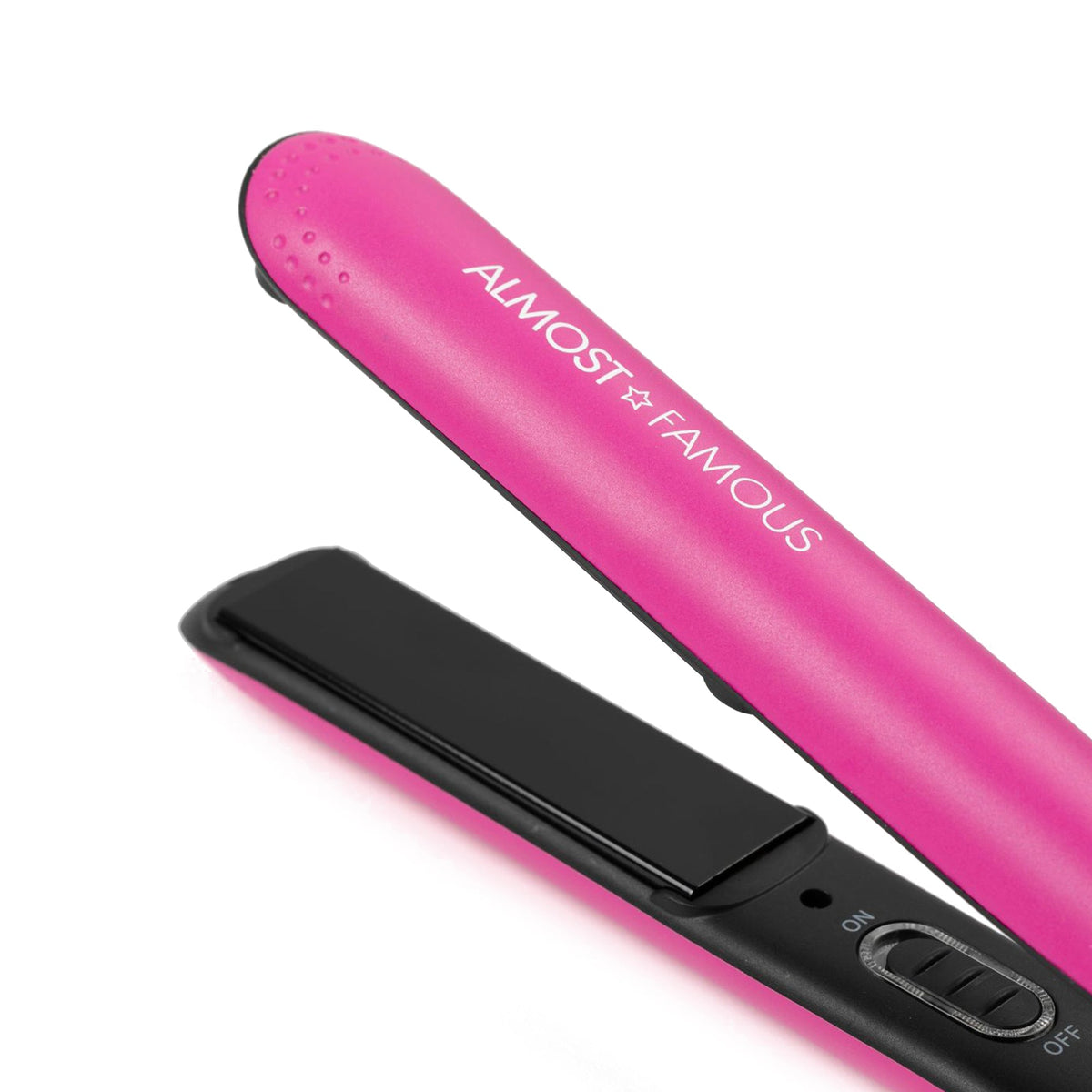 ALMOST FAMOUS "Fierce Glam" Hair & Nail Travel Set | Flat Iron + 5-Piece Manicure Kit