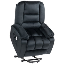 Fauteuil releveur électrique fauteuil de relaxation inclinable 8 points de massage vibrants 85 x 94 x 107 cm noir