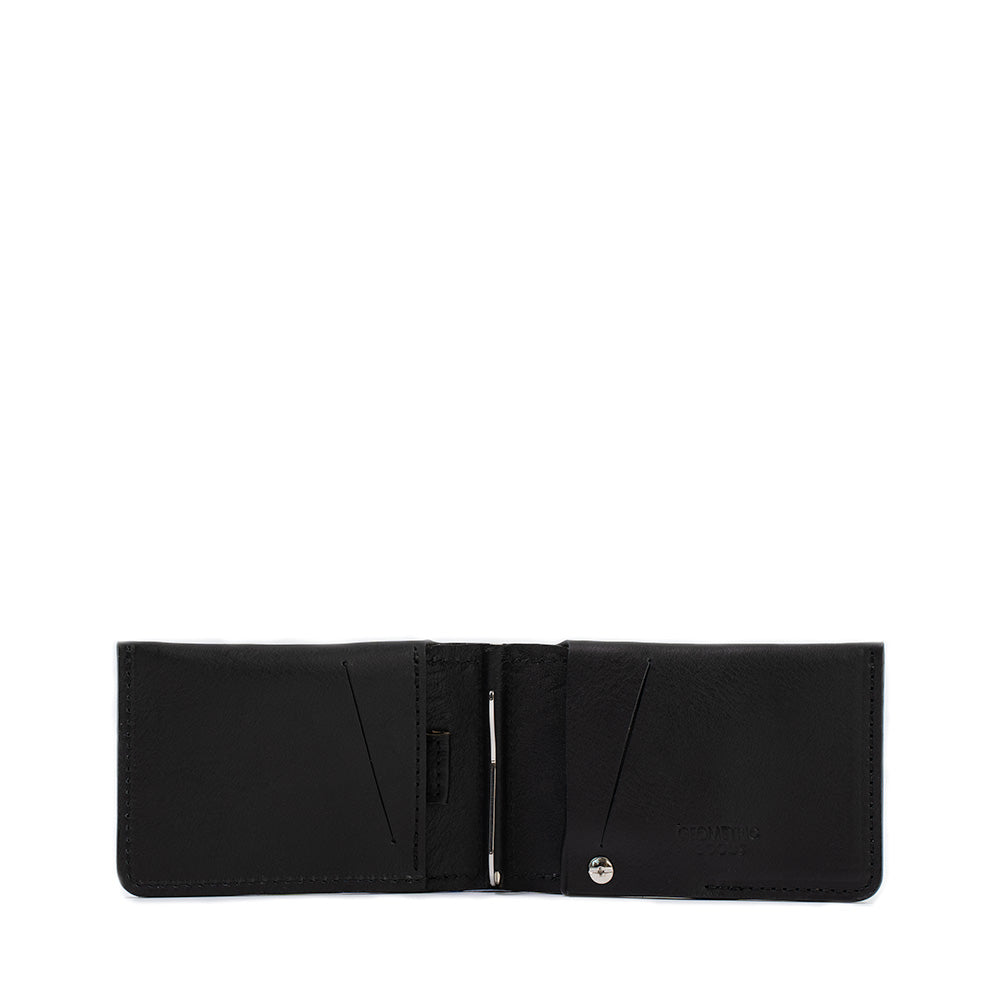 Leather Wallet with Money Clip for AirTag