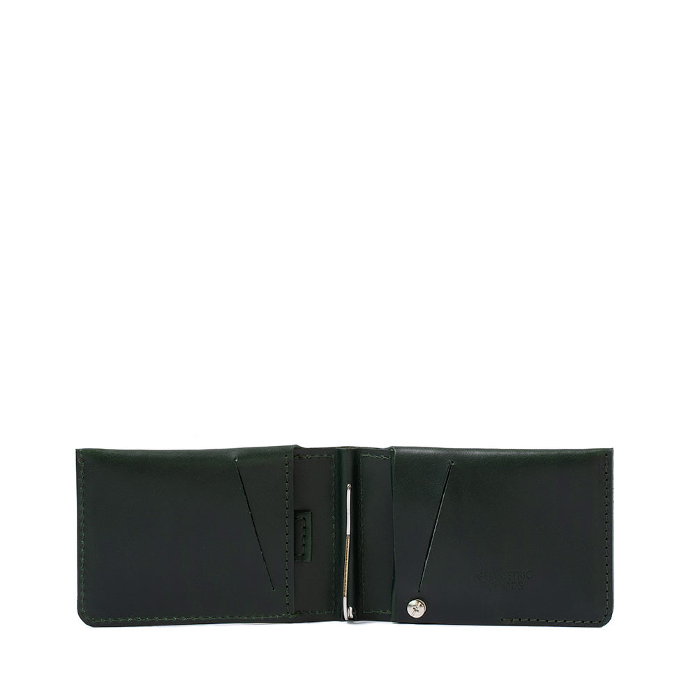Leather Wallet with Money Clip for AirTag
