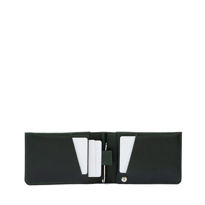 Leather Wallet with Money Clip for AirTag