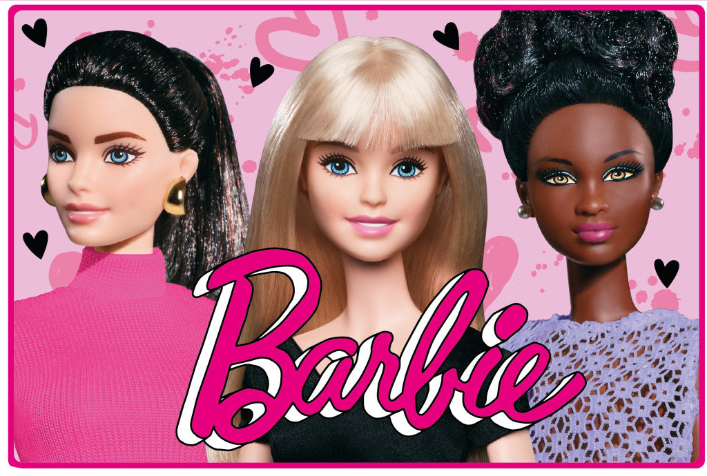 Barbie fürdőszobai kilépő, szőnyeg - 50 x 80 cm