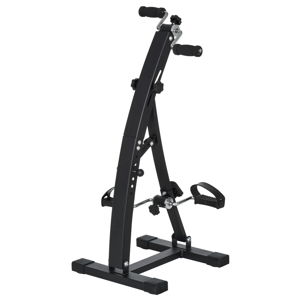 Vélo d'appartement pédalier rééducation bras jambes 40L x 42,5l x 100H cm hauteur guidon réglable noir