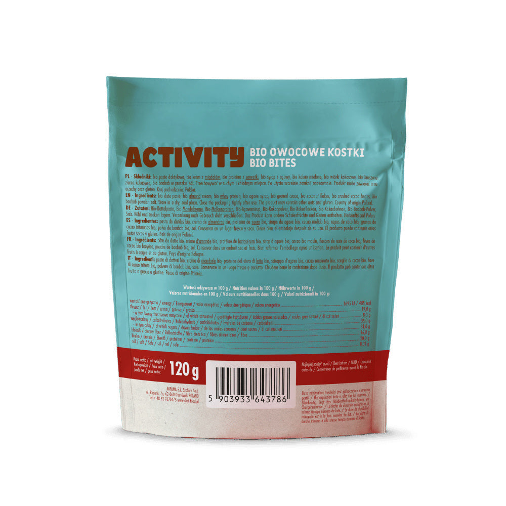 Bio Bites ACTIVITY (fruit cubes) - with protein 120 g