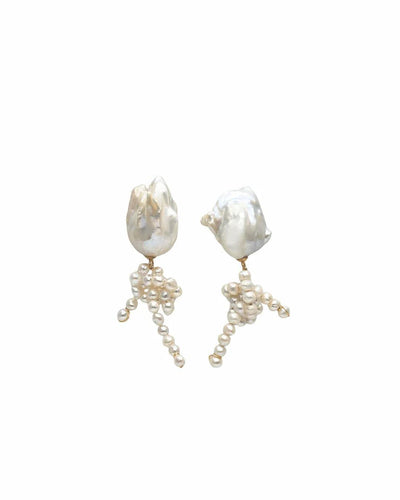 Boucles Jil en perles de culture baroques