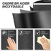 Poubelle de cuisine 2 compartiments de 2 x 20L, poubelle avec pédale, couvercle à fermeture douce 40 x 34,8 x 59 cm noir Aosom