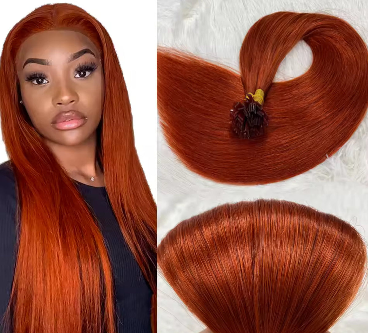 Extension kératine - ginger orange cuivré