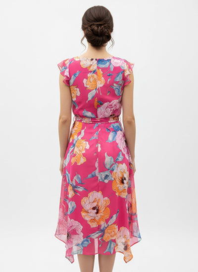 Shelby & Palmer Floral Ruffled Sleeve