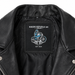 Men’s Spiked Shoulder Black Leather Biker Jacket Riders Republic UK