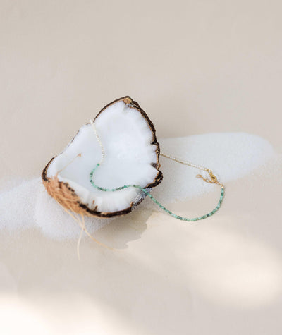 Collier Emmie bi-matière en perles