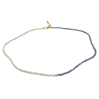 Collier Emmie bi-matière en perles