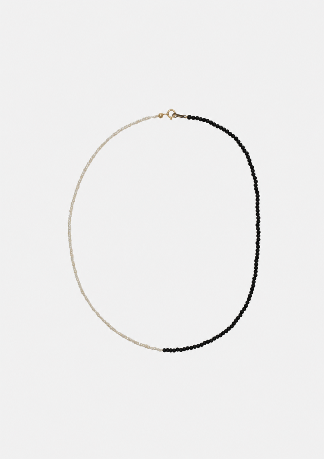 Collier Emmie bi-matière en perles