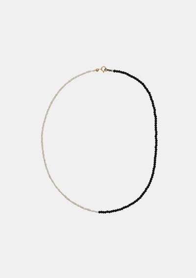 Collier Emmie bi-matière en perles