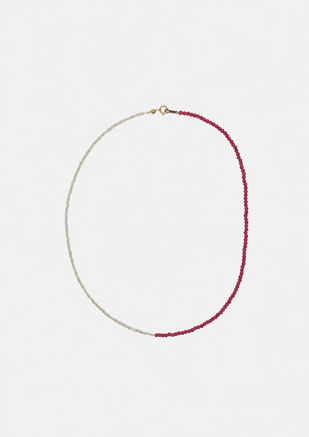 Collier Emmie bi-matière en perles