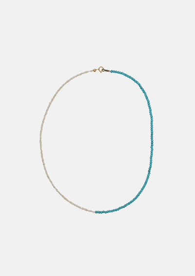 Collier Emmie bi-matière en perles
