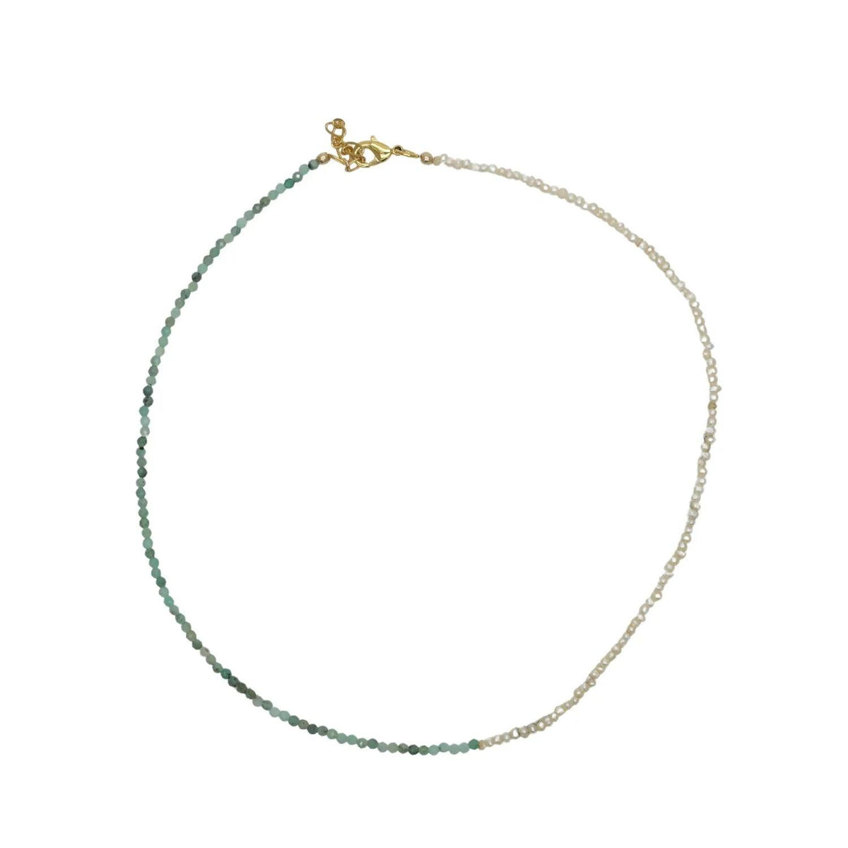 Collier Emmie bi-matière en perles